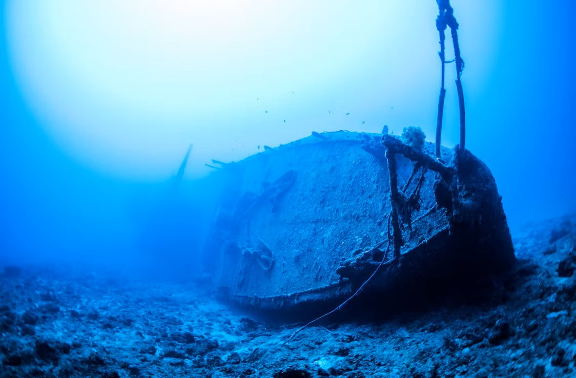 Historic wreck hull